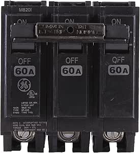 Interruptor termomagnético, 60 A, 3P, 120/240 V, tipo Plug-In