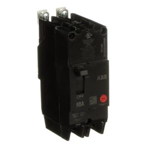 Interruptor termomagnético tipo TEY, 80 A, 2P, 277/480 V, montaje bolt-on