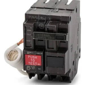 Interruptor termomagnético, 20 A, 2P, 120/240 V, enchufable tipo Q-Line con protección GF