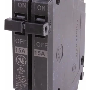 Interruptor termomagnético, 15 A, 2P, 120/240 V, tipo Plug-In delgado