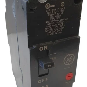 Interruptor termomagnético tipo TEY, 30 A, 2P, 277/480 V, montaje bolt-on