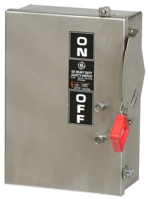 Interruptor de seguridad, 60 A, 3P, 240 V, tipo no fusible NEMA 4X