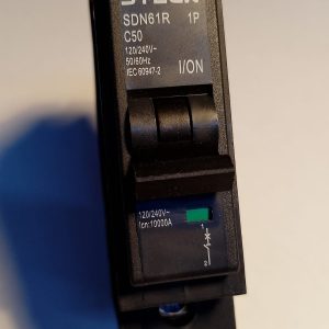 SDN61R50 Interruptor Termomagnético Enchufable Steck 1P 50A Compatible con GE THQL1150