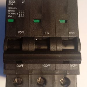 SDQ63C50 Interruptor Termomagnético Enchufable Steck 3P 50A Compatible con Square D QO350