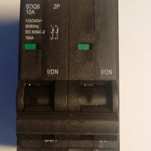 SDQ62C10 Interruptor Termomagnético Enchufable Steck 2P 10A Compatible con Square D QO210